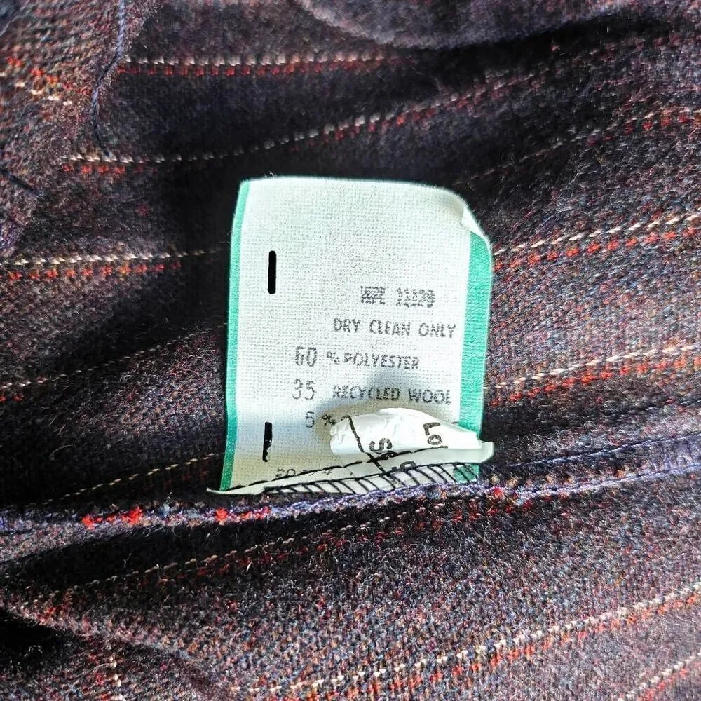vintage button midi skirt